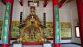 Interior of buddhist temple near Golden Buddha statue in Pattaya, Thailand HD Footage