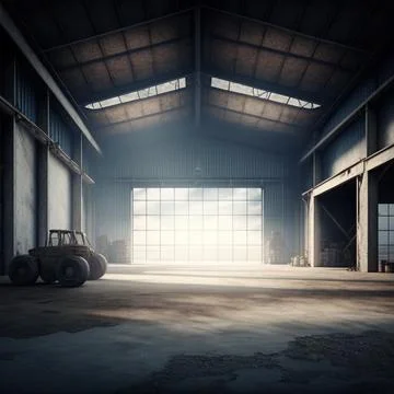 Interior of a building, interior of a modern building Illustrazione stock