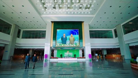 The interior of building of Palace of Science Video stock 84117375