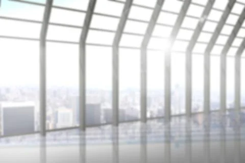 Interior of building with window Ilustración de archivo