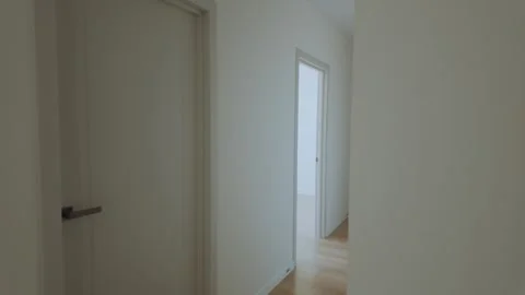 The interior of a built house, the interior of a new apartment building Stock Footage 337507117