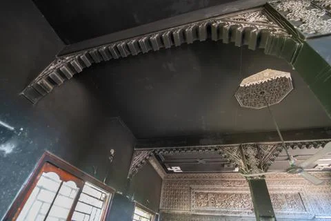 The interior of a burned mosque Stock-Fotos
