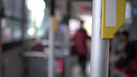 The interior of the bus. The bus is shak... | Stock Video | Pond5