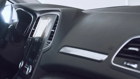 Interior of a business class car. Executive car. A car for a businessman. 4k Stock-Footage 89007708