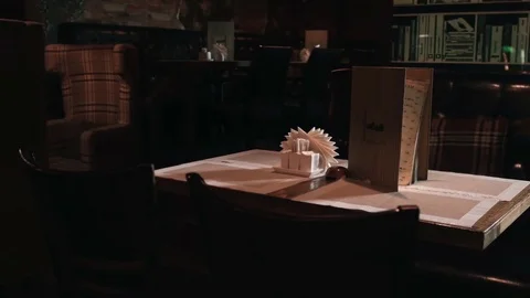 Interior of a cafe close-up Stock Footage 76572955