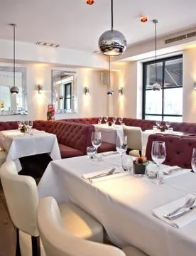 Interior of cafe Stock Photos