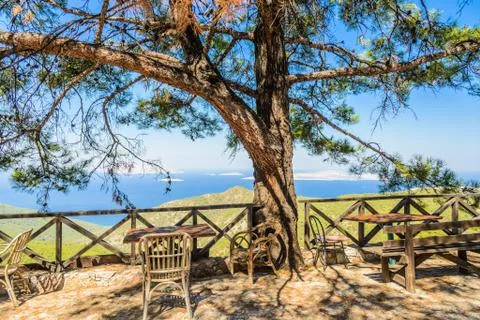 Interior of the cafe Foto stock