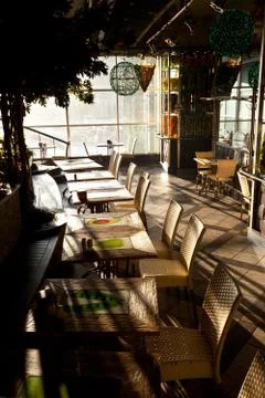 Interior of the cafe Foto stock