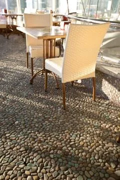 Interior of the cafe Stock Photos