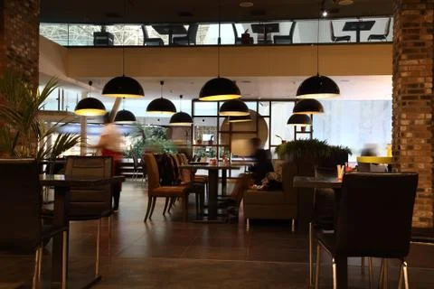 The interior of the cafe Stock Photos