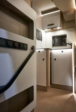 Interior of a camper van Stock Photos
