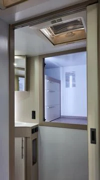 Interior of a camper van Stock Photos