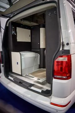 Interior of a camper van Stock Photos