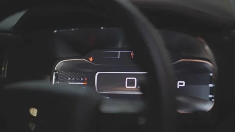 Interior of the car at night Stock Footage 158717319