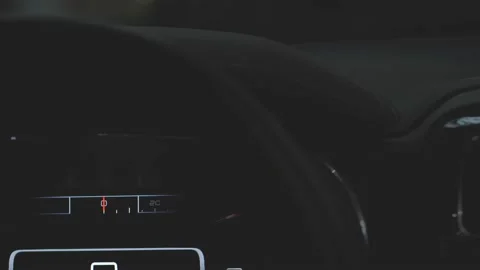 Interior of the car at night Stock Footage 158717428