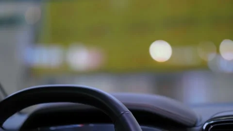 Interior of the car at night Stock Footage 158717903