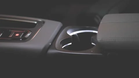 Interior of the car at night Stock Footage 158717925