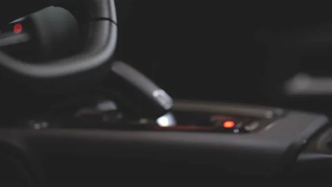 Interior of the car at night Stock Footage 158717933