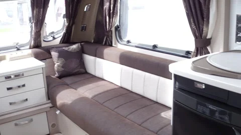 Interior Caravan Stock Footage 260323449