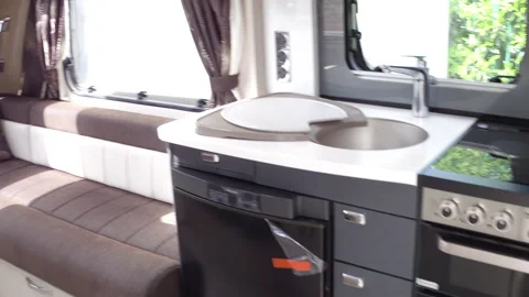 Interior Caravan Stock Footage 260323612