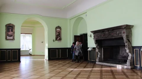 The interior of the castle Ksiaz Video stock 59779148