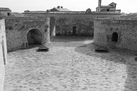 Interior of castle Stock Photos