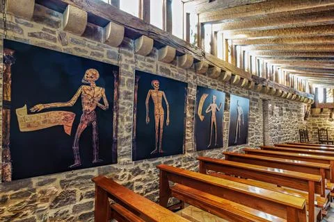 Interior of the castle of Xavier, Javier, Navarre, Spain. Stock Photos