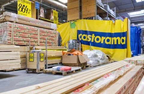 Interior of the castorama samara store Stock Photos
