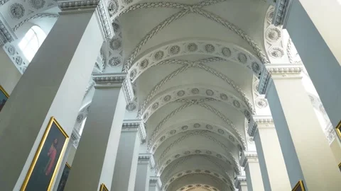Interior of The Cathedral Basilica in Vilnius Stock Footage 288122219