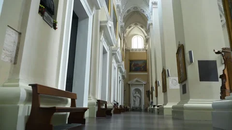 Interior of The Cathedral Basilica in Vilnius Stock-Footage 288122390
