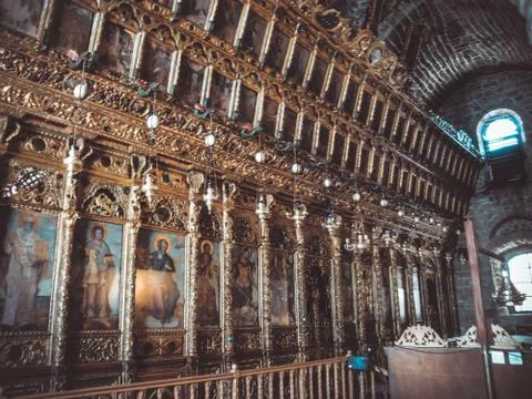 The interior of the cathedral, Cyprus Stock Photos
