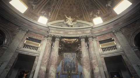 Interior cathedral Stock Footage 37091841