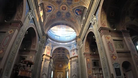 Interior of the cathedral of Santa Maria assunta Stock Footage 309530831