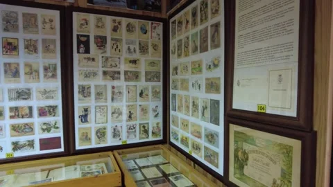 The interior of the Cats Museum in Kotor Stock Footage 249416250