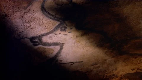 ancient cave paintings of mermaids