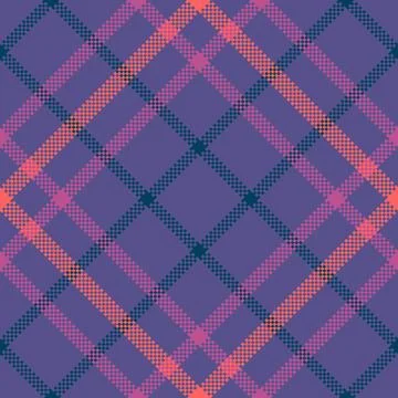 Interior check vector plaid, tough texture background seamless. Underwear t.. Stock Illustration