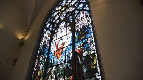 Interior Church Video stock 123709126