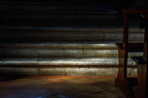 The interior of a church Stock Photos