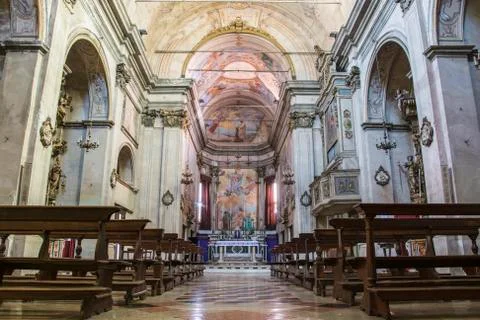 Interior of a church Stock Photos