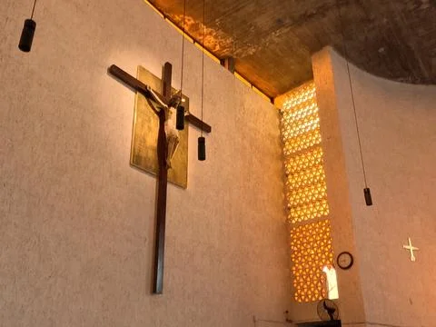 Interior church Stockfoto's