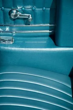 Interior of classic car Stock Photos
