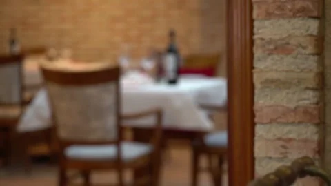 Interior of a classic restaurant Stock Footage 256087867