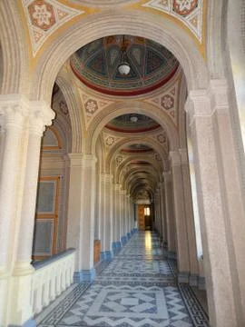 Interior of classical architecture, materials and details 스톡 사진