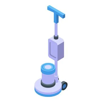 Interior cleaning machine icon isometric vector. Washing floor Illustrazione stock