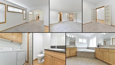 Interior collage Stock Photos