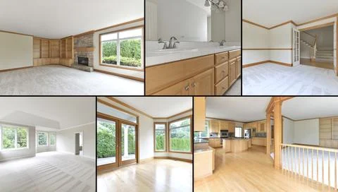 Interior collage Stock-Fotos