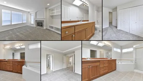 Interior collage Stock Photos