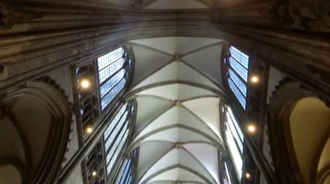 Interior of Cologne Cathedral Germany Stock Footage 67601822