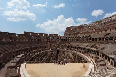 Interior of the Colosseum Foto stock