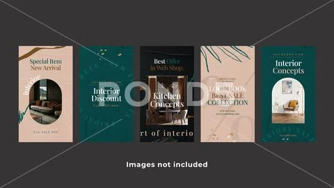 Interior Concept Instagram Stories PSD Template